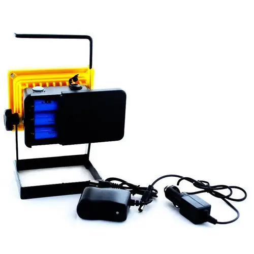 Акумуляторний переносний LED прожектор Bailong, ручний прожектор, туристичний ліхтар. - Зображення 3