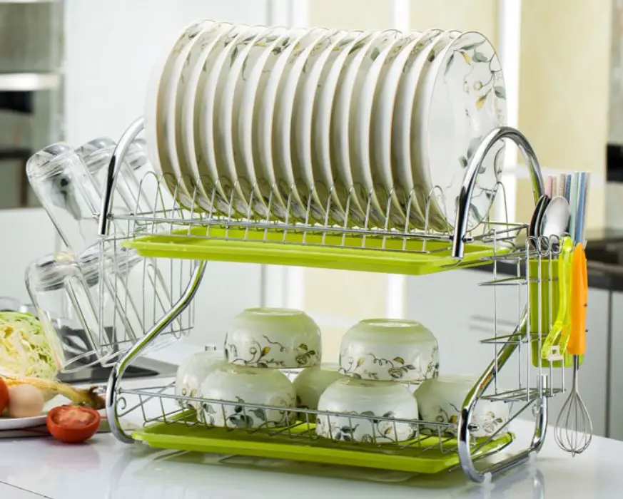 Стійка для зберігання посуду kitchen storage rack, сушарка для посуду - Зображення 4