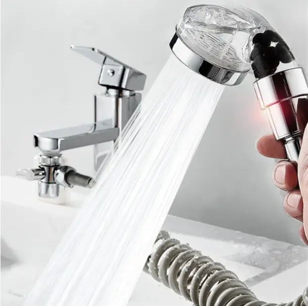 Душова система на умивальник із турмаліном Modified Faucet With external Shower - Зображення 3