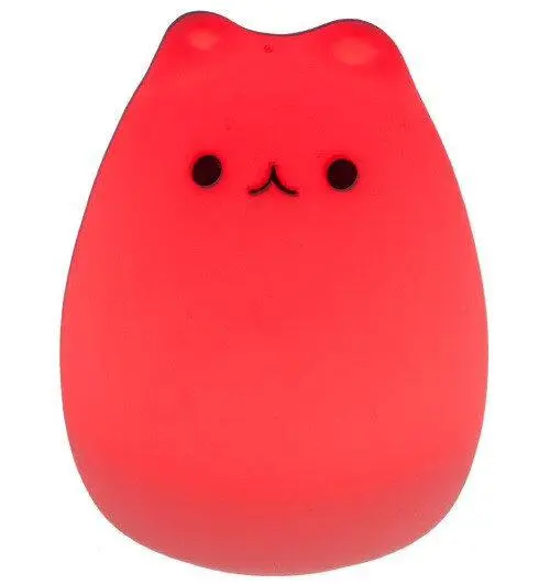 Сенсорний силіконовий Led світильник Котик - Зображення 2