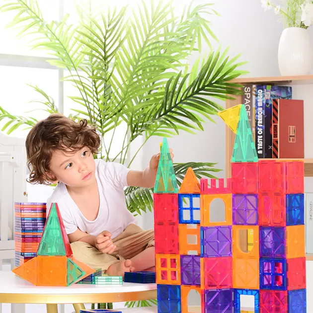 Дитячий конструктор D018, магнітні блоки 110 деталей - Зображення 4