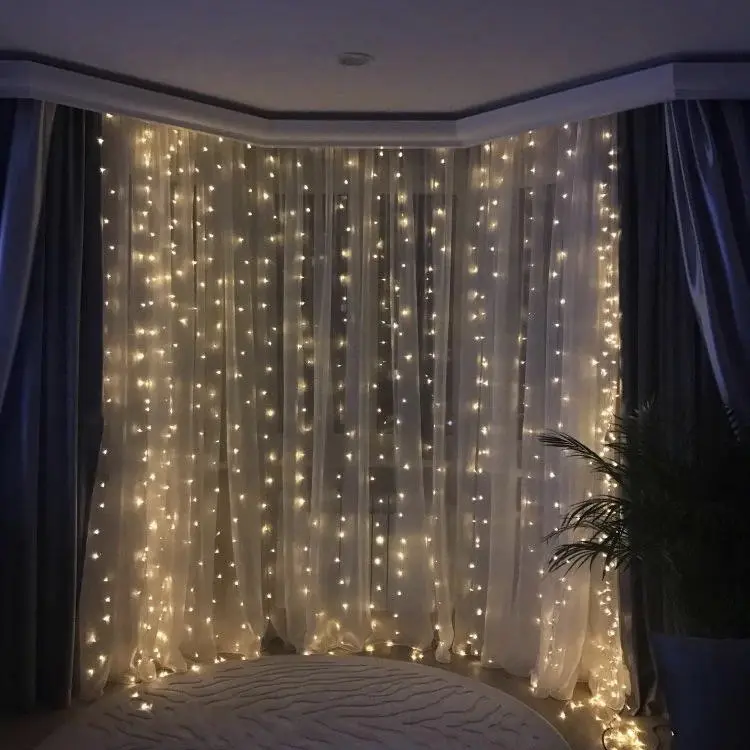 Гірлянда водоспад 320-400L 3X3М із заглуш. (10Х32ЛАМП) теплий RD-7152 - Зображення 2