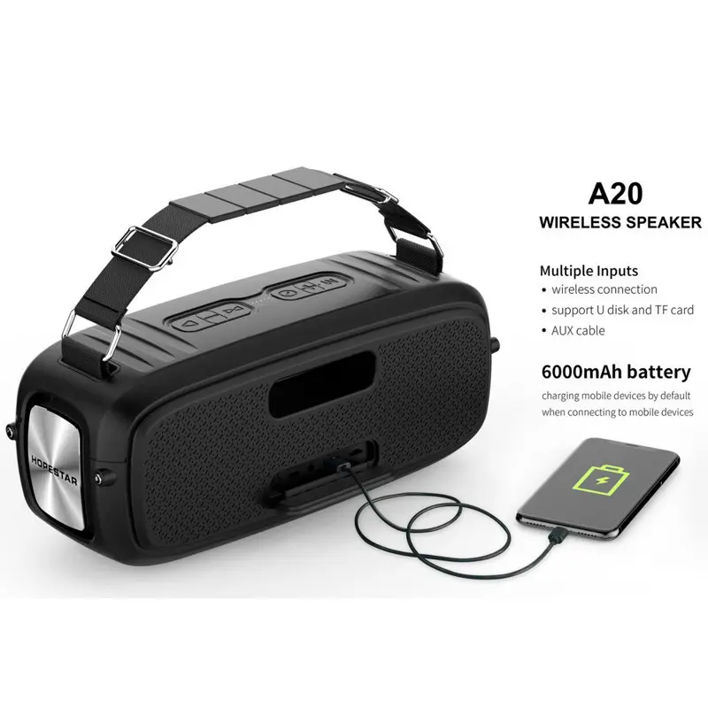 Портативна бездротова колонка Hopestar A20 Pro - Зображення 5