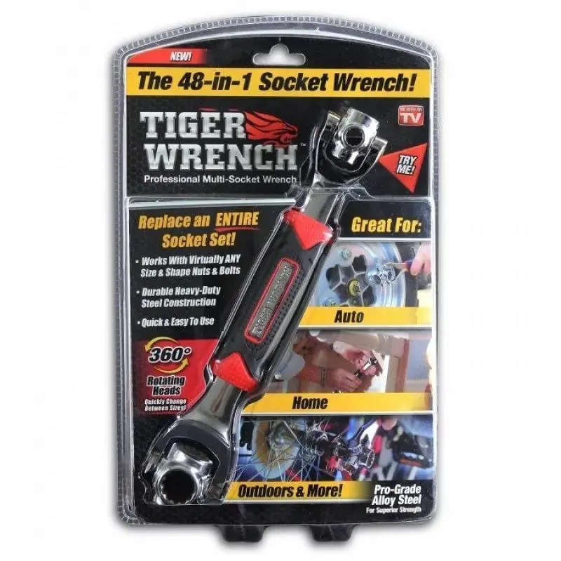 Універсальний багатофункціональний гайковий ключ Universal Tiger Wrench 48 в 1 - Зображення 7