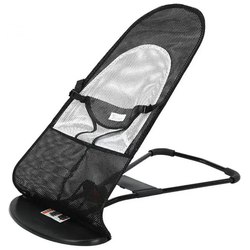 Шезлонг-гойдалка для новонароджених з ременями безпеки - Зображення 4