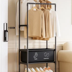 Стійка-вішалка на колесах для речей та взуття (YH9918-3A)