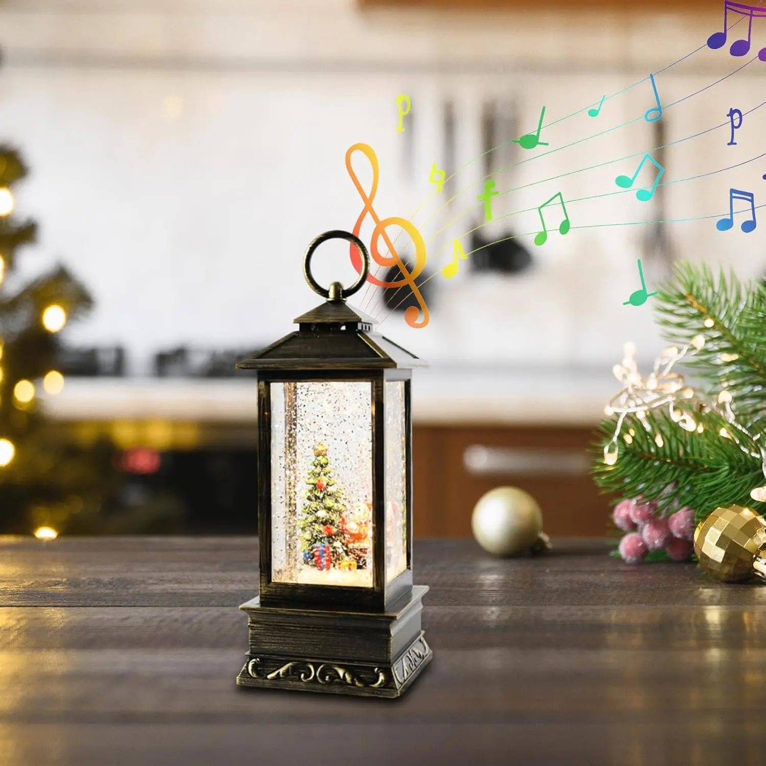 Декоративний новорічний ліхтар "Зимова казка" - Зображення 2