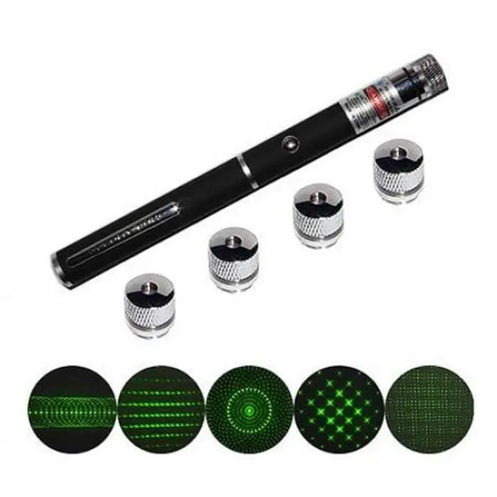 Лазерна указка з LED насадкою LASER GREEN 5IN1 - Зображення 3