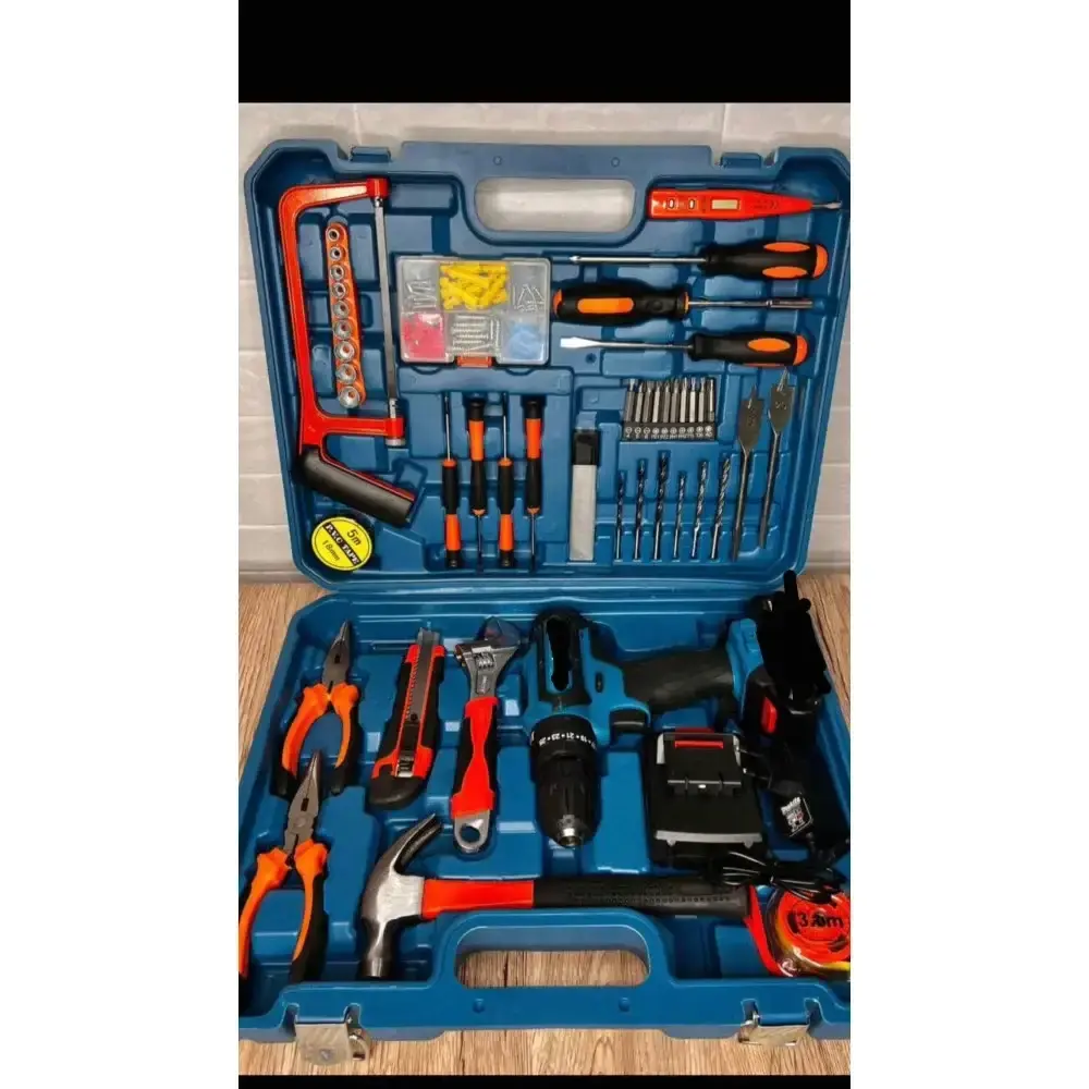 Шуруповерт акумуляторний з набором інструментів / Набір інструментів слюсарного 24v (AND 0410-4) - Зображення 2