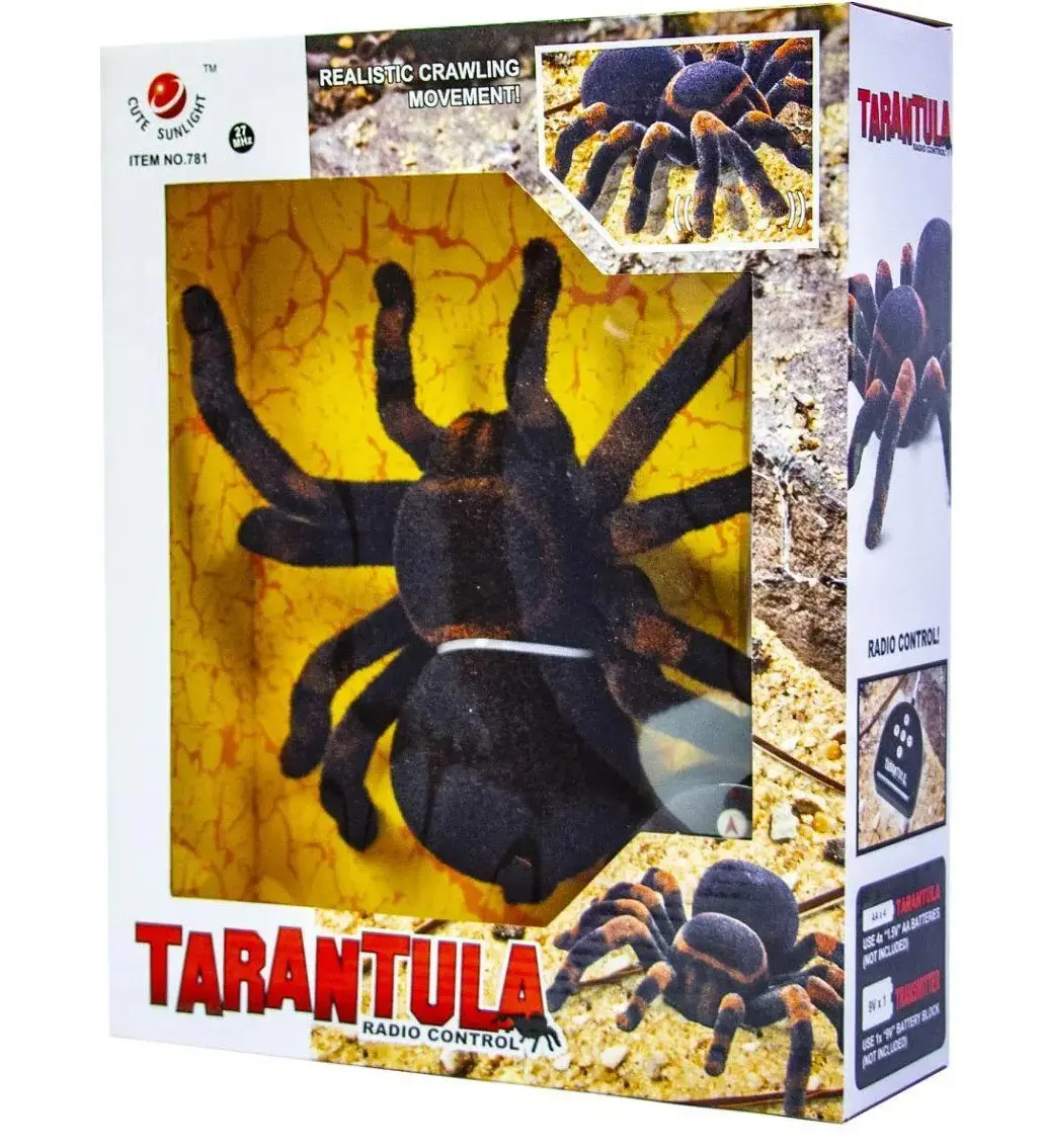 Павук Тарантул на радіоуправлінні з очима 30 см Cute Sunlight 871 Tarantula - Зображення 9