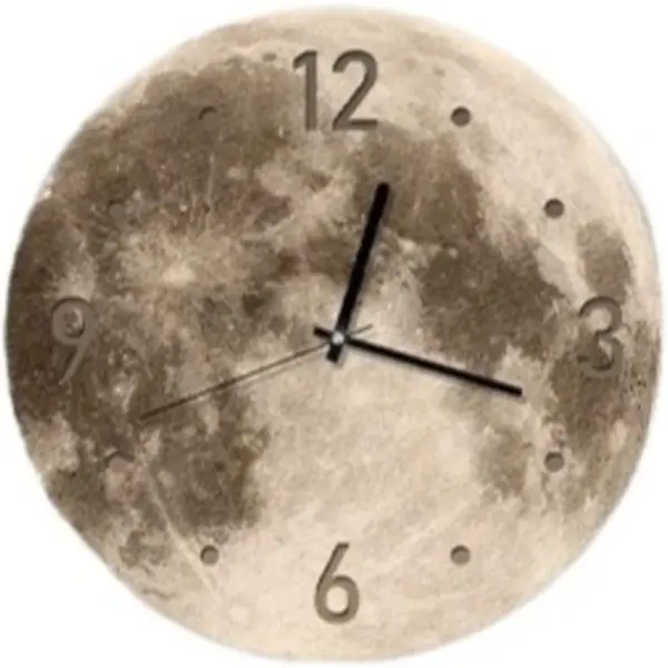 Настінний годинник "Місяць" з LED підсвічуванням NCH-40-40 АРАБСЬКІ+ТОЧКИ - Зображення 2