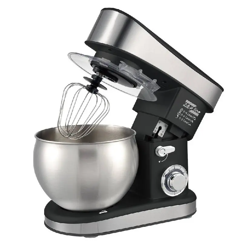 Червоний Кухонний тестоміс міксер 4в1 3500 Вт на 7 літрів Zepline з нержавіючої сталі ZP-137 - Зображення 8