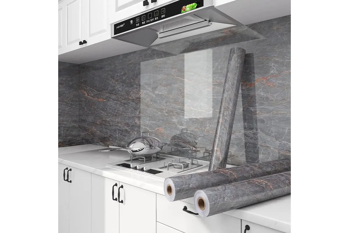 Самоклеюча плівка Supretto темно-сірий TA-10 60*300cm - Зображення 2