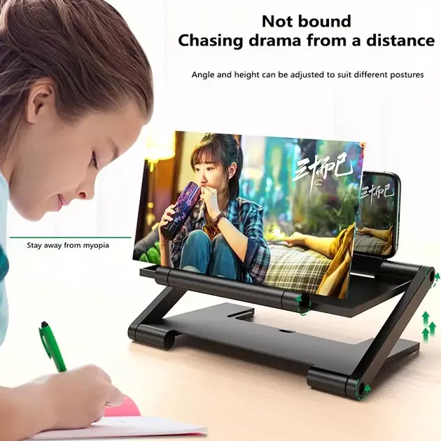 Універсальний збільшувач екрану для телефону 3Д, лупа для збільшення зображення F3 - Зображення 7