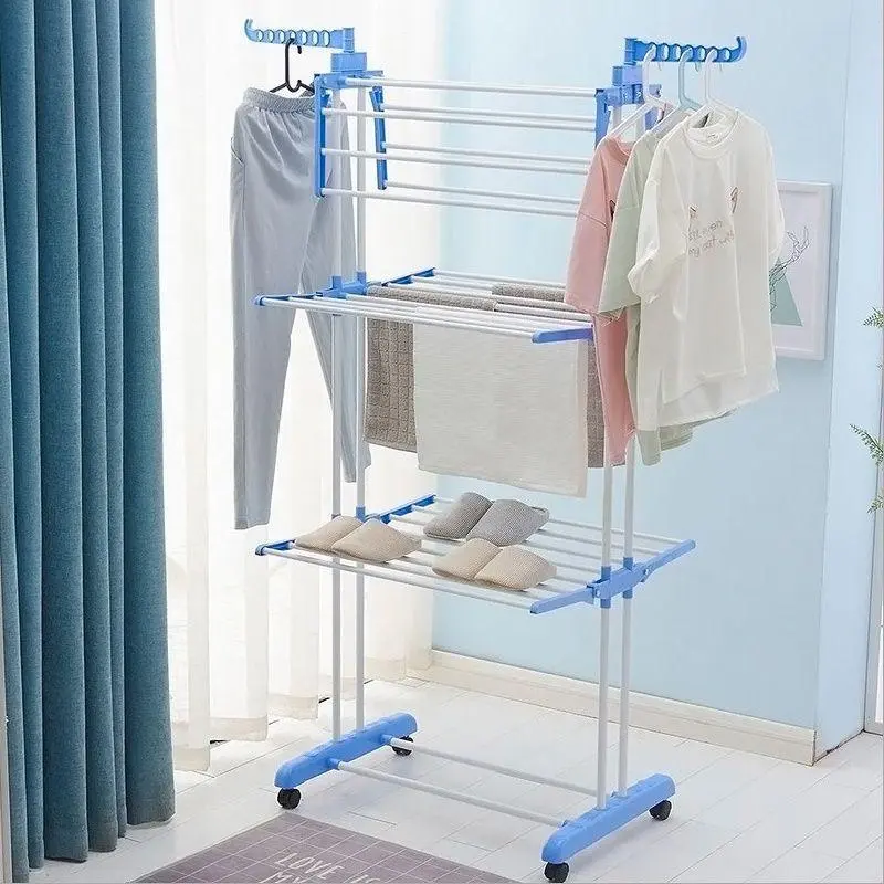 Сушарка для речей Складна сушарка для білизни Garment Rack With Wheels - Зображення 3