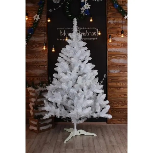 Штучна ялинка "Лісова" біла, ялинка Лісова, плівка ПВХ - Зображення 3