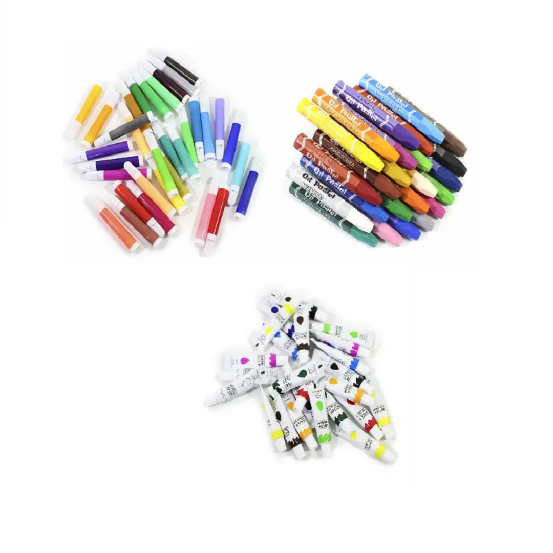 блакитний Набір для малювання 145 предметів в алюмінієвій валізці - Зображення 6