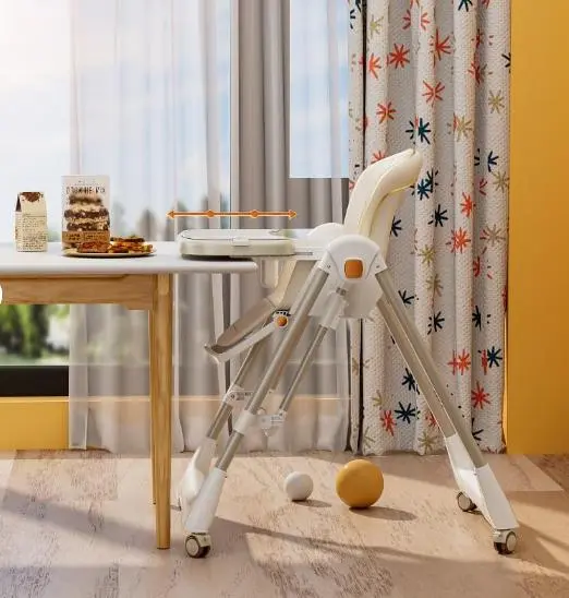 Складаний стільчик для годування, 3в1 для годування та відпочинку Білий - Зображення 2