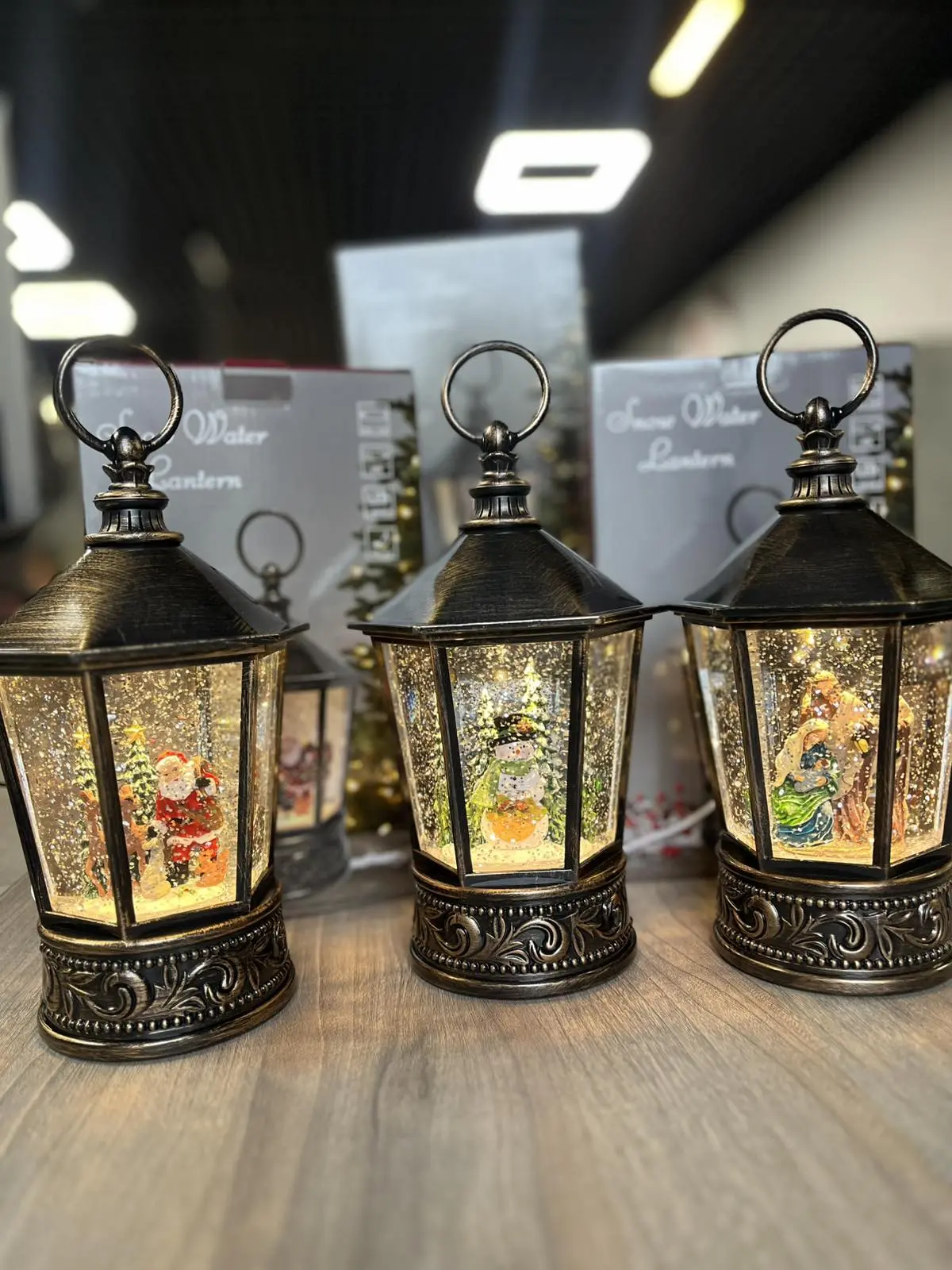 Санта Клаус Музичний новорічний ліхтар XMAS WDL 24077A - Зображення 7