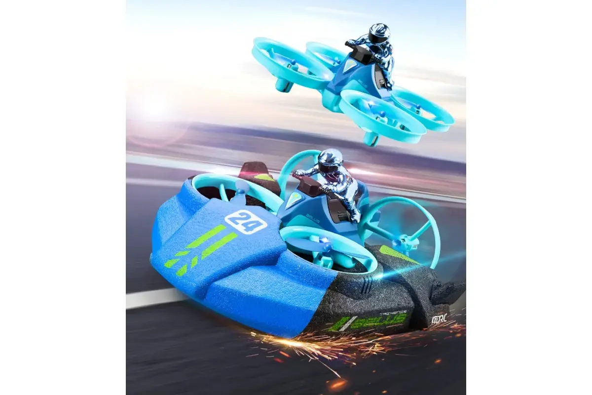 Радіокерована машина амфібія 3в1 Море, Земля та Повітря (BLUE) - Зображення 2