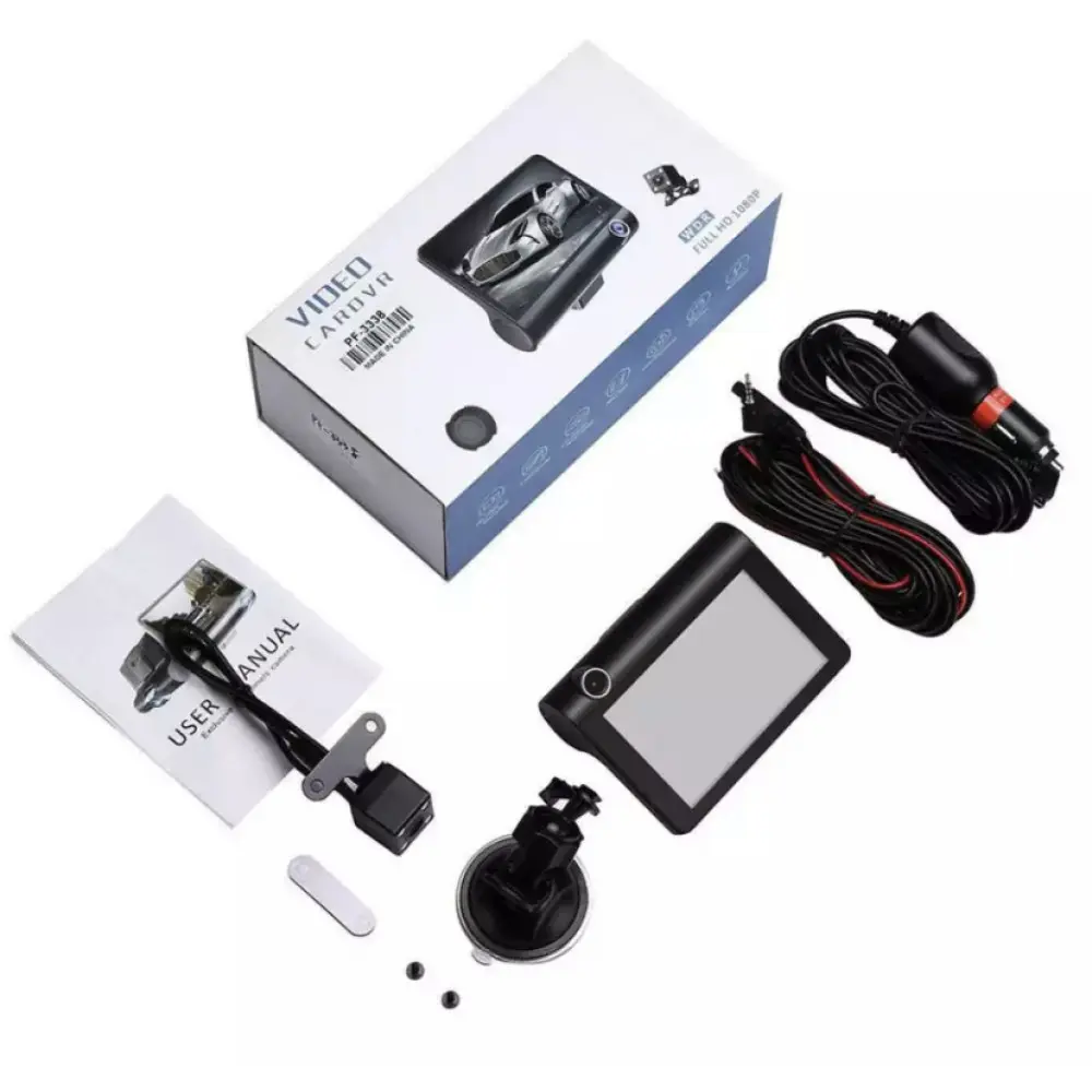 Автомобільний реєстратор 1080P FHD РК-екран 3 камера заднього огляду 170 - Зображення 3