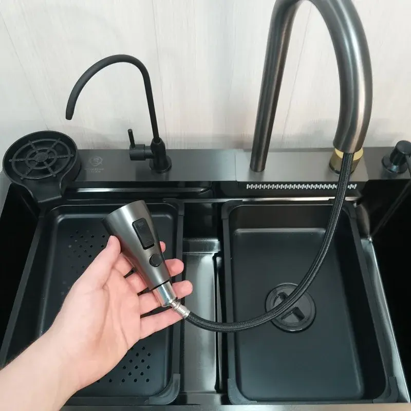 Кухонна раковина з нержавіючої сталі / Багатофункціональне миття VEN-125 - Зображення 7