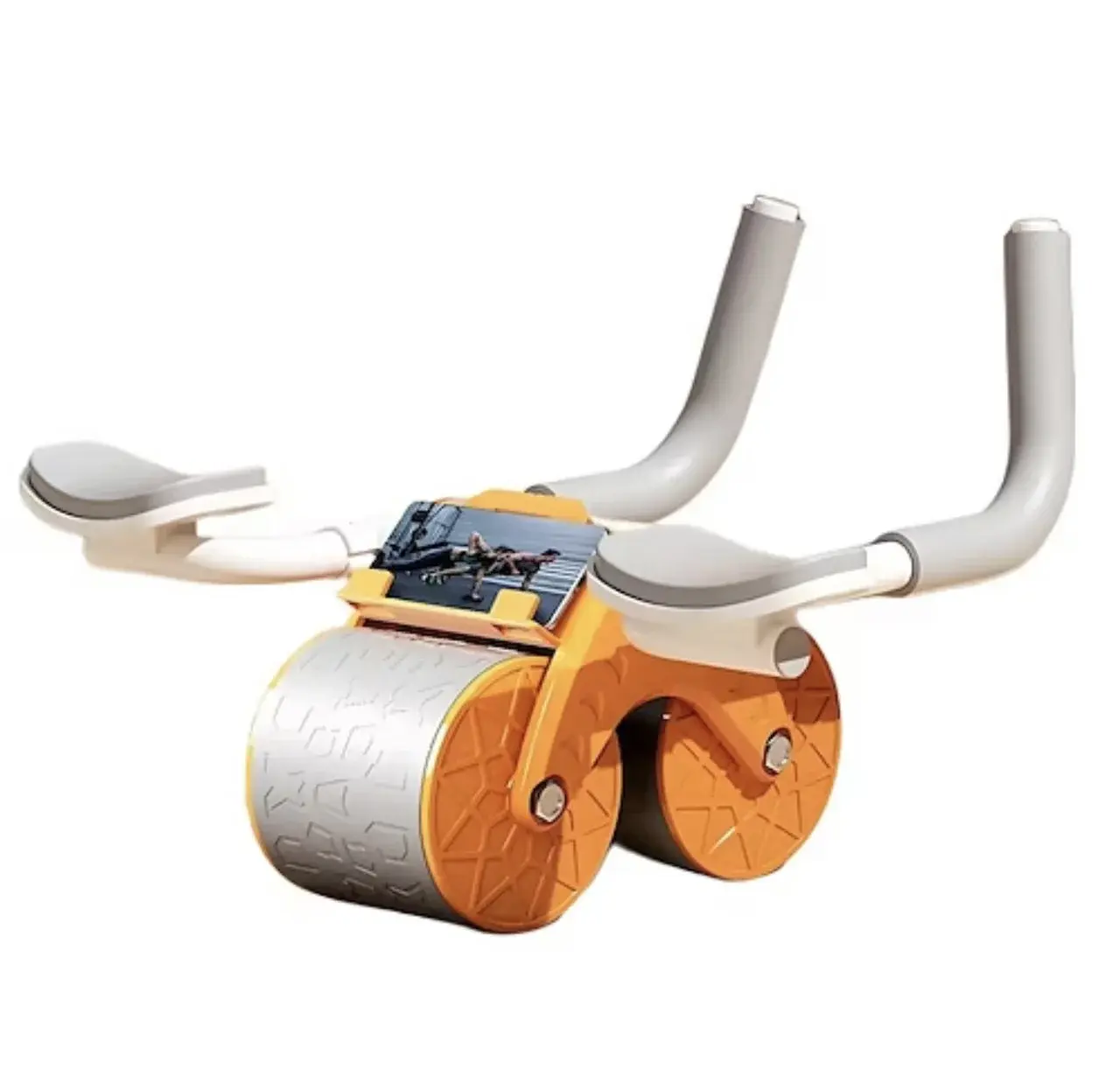 Тренажер для преса / Колесо для спорту / Ролик для преса зі зворотним механізмом Синя - Зображення 4