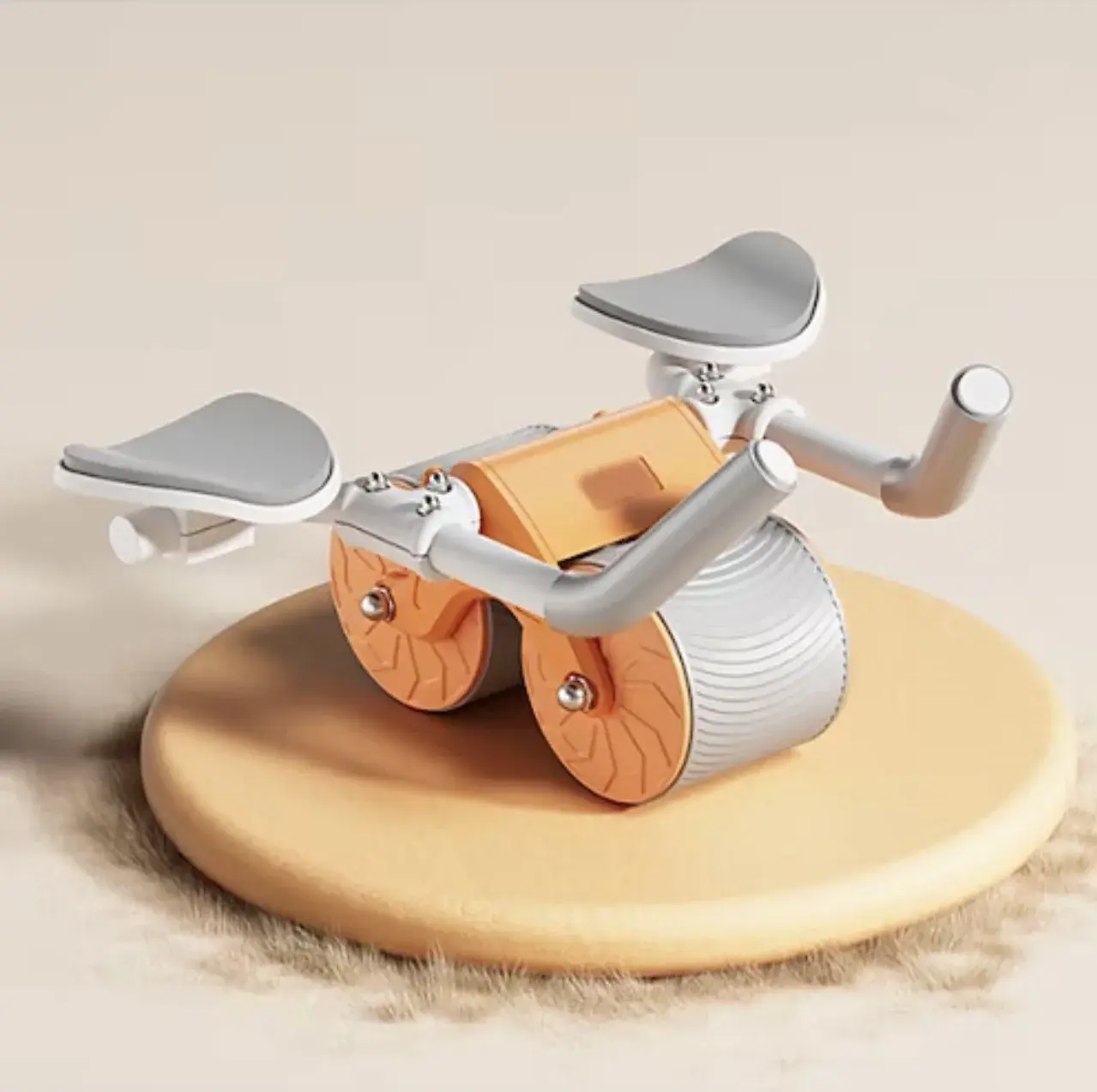 Тренажер для преса / Колесо для спорту / Ролик для преса зі зворотним механізмом Синя - Зображення 3