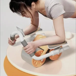 Тренажер для преса / Колесо для спорту / Ролик для преса зі зворотним механізмом Синя