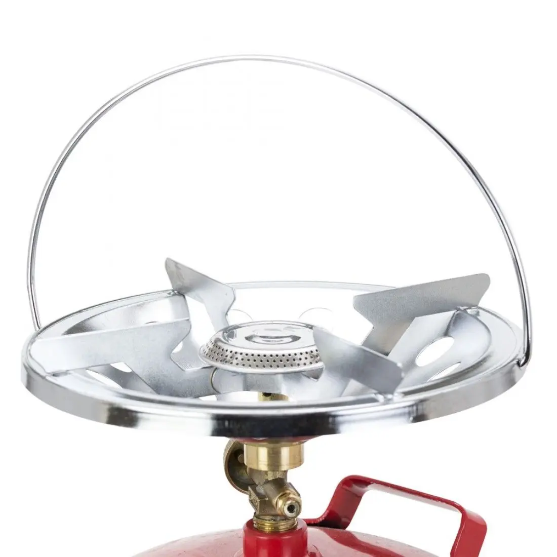 Газовий балон Пропан УКП-83 з пальником 5 л, Туристичний газовий балон з пальником червоний,5 літрів - Зображення 2