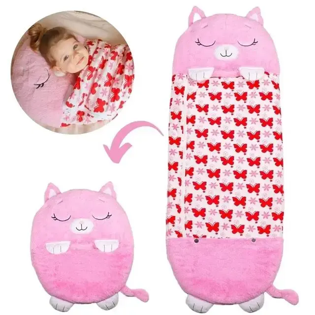 Акула Дитячий спальний мішок на блискавці 3 в 1 іграшка подушка спальник та вбудована подушка - Зображення 6