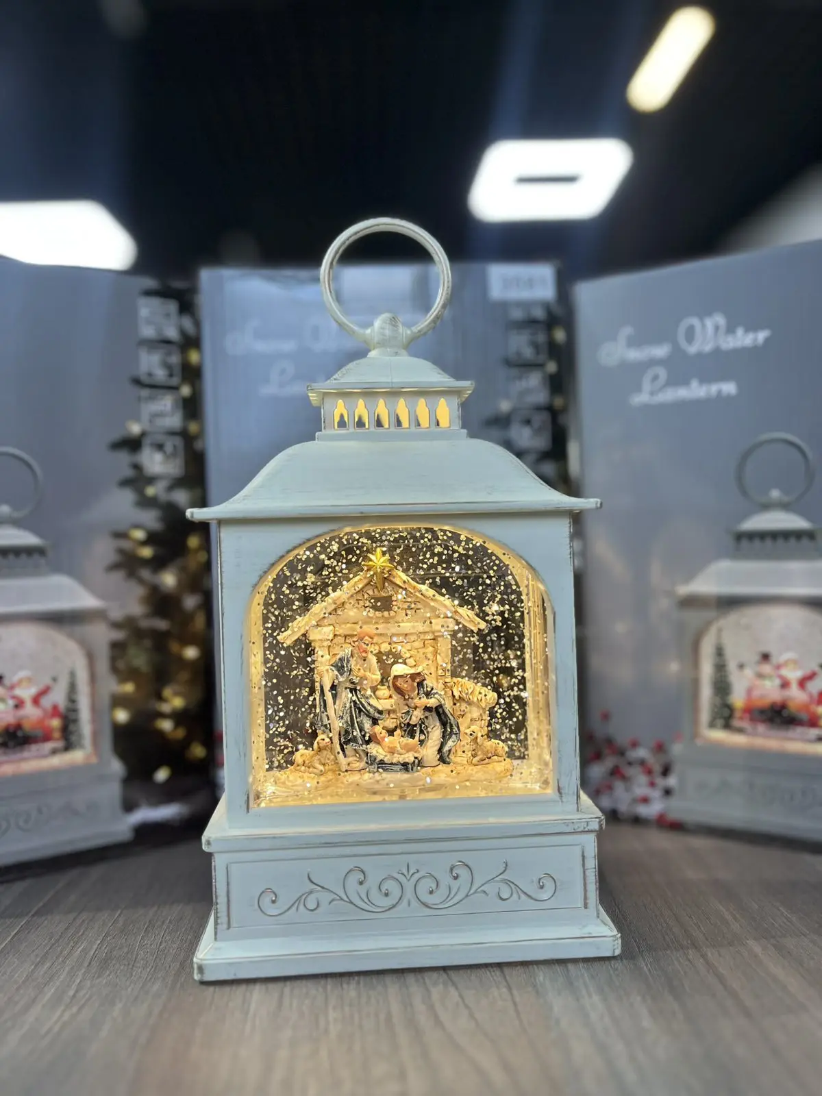 Санта Клаус Новорічний музичний ліхтар нічник з підсвічуванням Xmas 24072D - Зображення 6