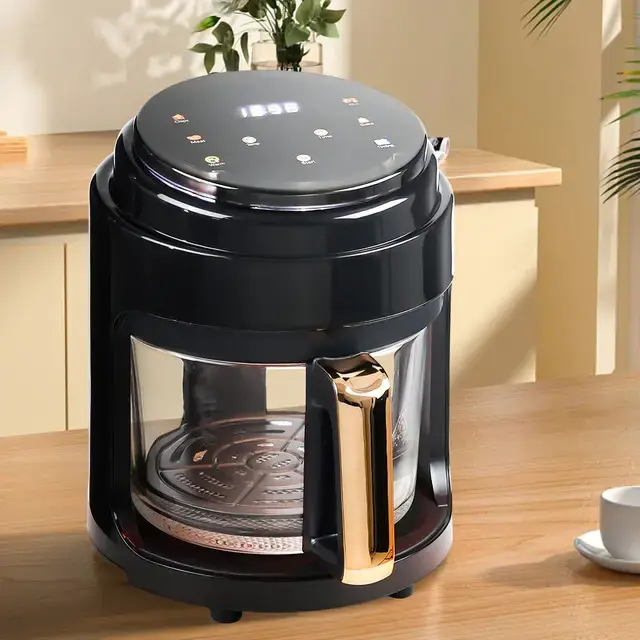 Чорна Аерофритюрниця безмасляна сенсорна на 6л Gold Diamond TK9905 3200Вт - Зображення 8