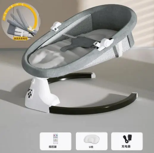 Заспокійливе крісло-гойдалка/колисковий шезлонг WX-088A - Зображення 7