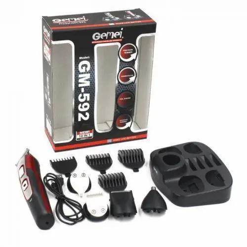 Машинка для стрижки волосся Gemei GM-592 10 в 1, Електробритва, триммер - Зображення 4