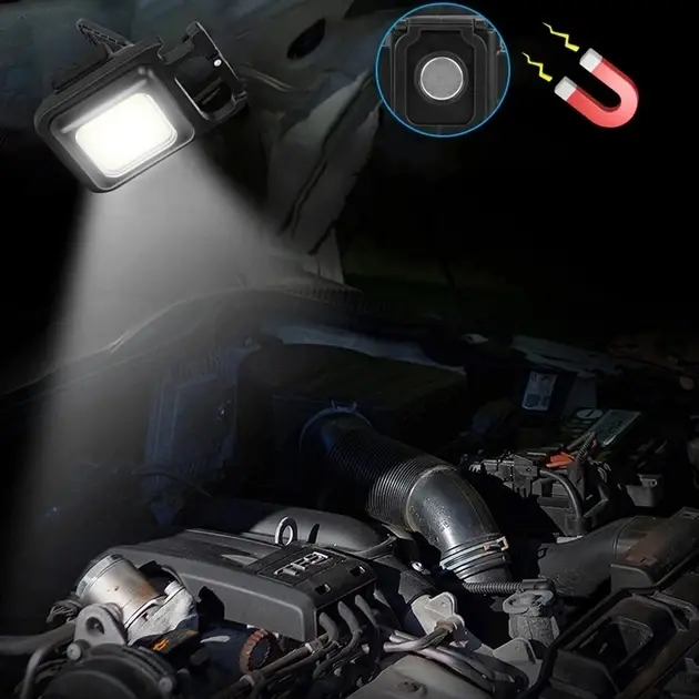 Багатофункціональний акумуляторний LED ліхтарик-брелок - Зображення 7