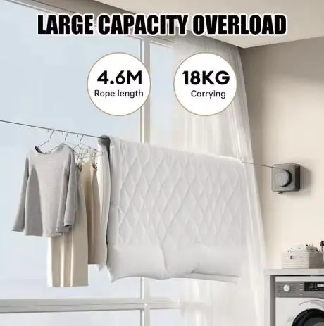 Складна настінна сушарка для білизни - Зображення 3
