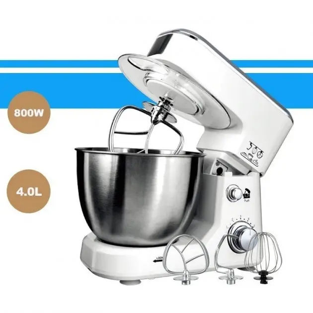 Кухонний комбайн тестоміс міксер 3 в 1 на 6 швидкостей Sokany SC-209 Multy 800 Вт - Зображення 2