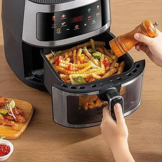 Фритюрниця без олії мультипіч 3500W ZP-111 сенсорна аерофрітюрниця з таймером 7л. - Зображення 4