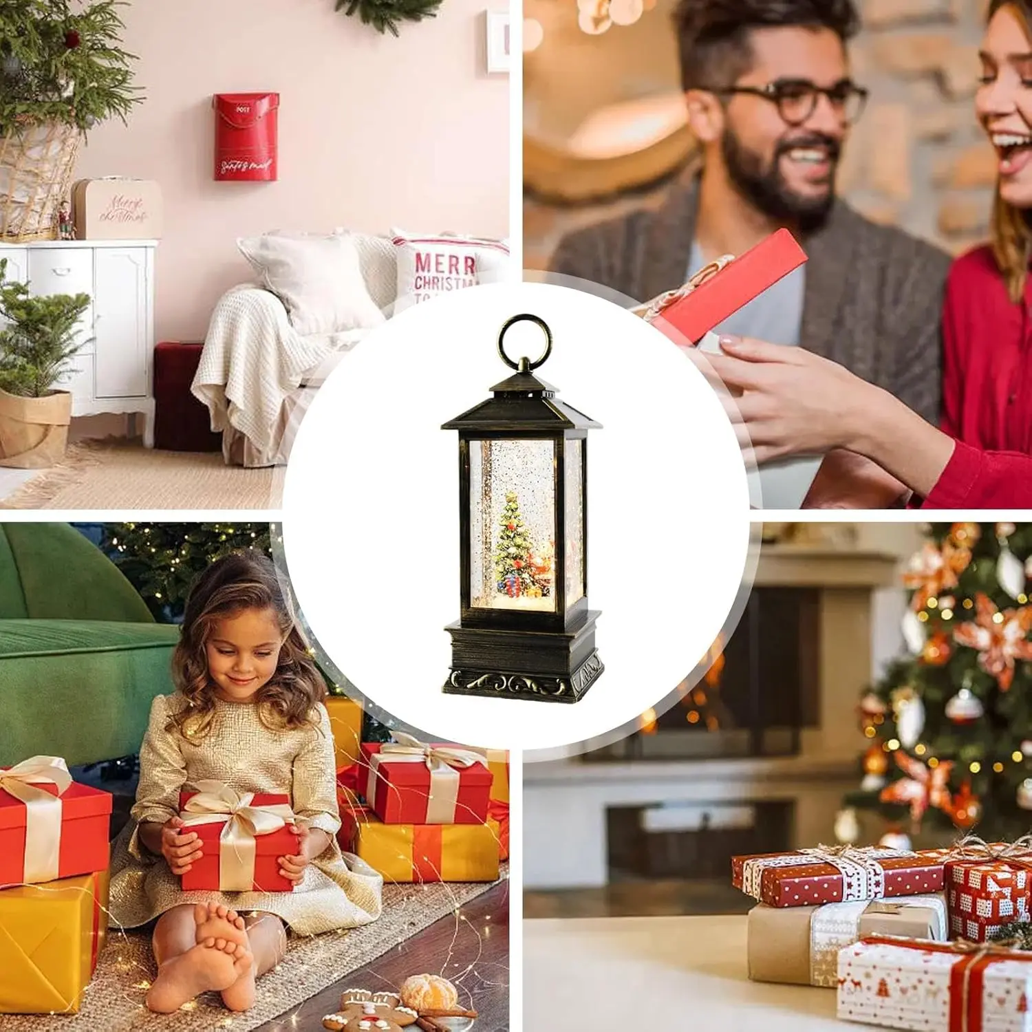 Декоративний новорічний ліхтар "Зимова казка" - Зображення 3