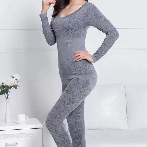 фіолетовий Термобілизна жіноча з ефектом утяжки (Комплект) - Зображення 4