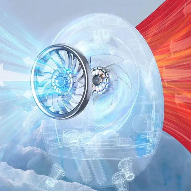 Портативний вентилятор USB з водяним охолодженням, розпилювач, нічник Air Cooler 657, зволожувач - Зображення 6