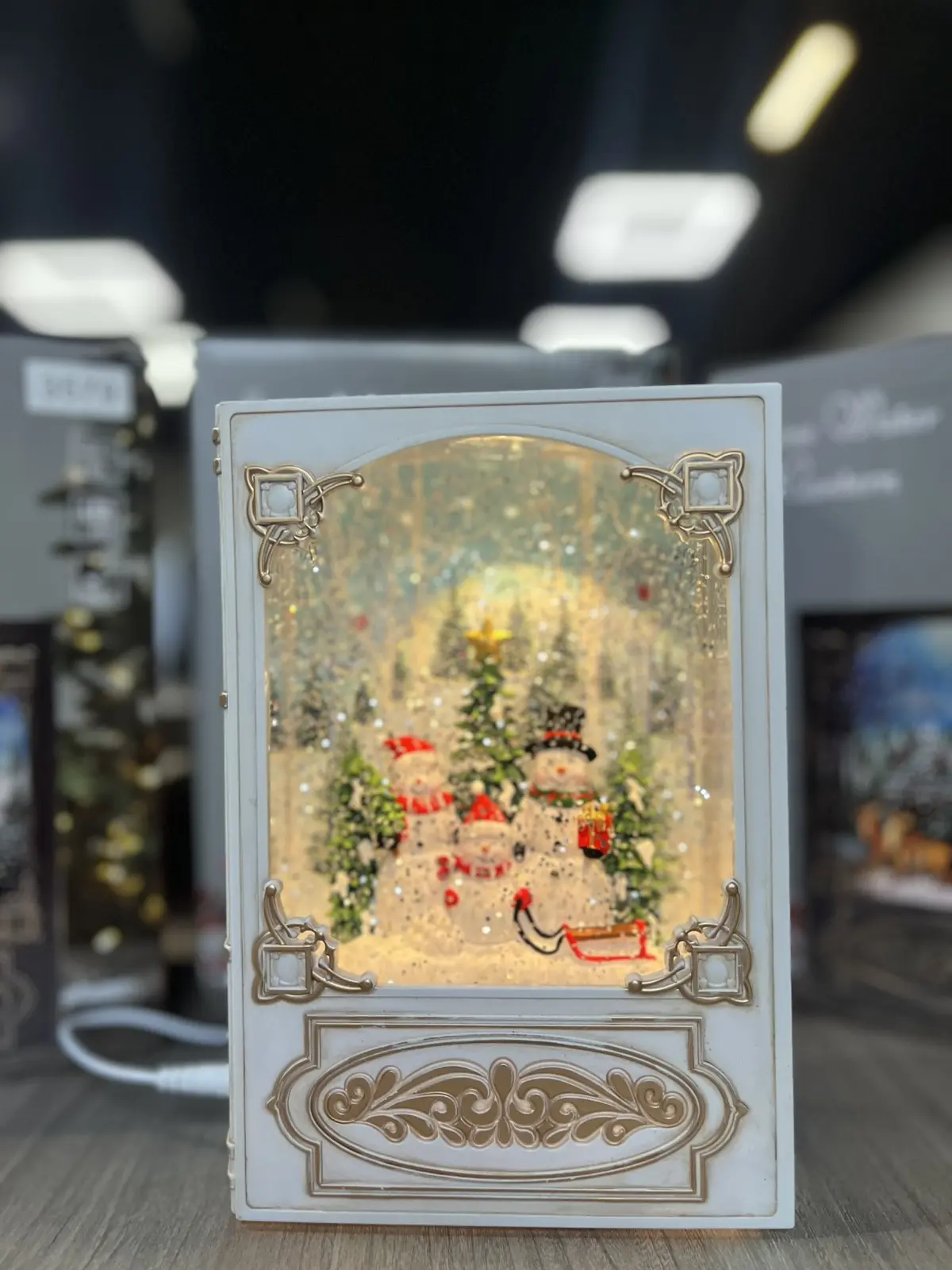 Санта Клаус Новорічний музичний нічник-світильник XMAS WDL 24023B - Зображення 10