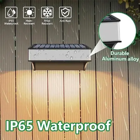 Світильник садовий rgb, вуличний настінний світильник / водонепроникний MULTI - Зображення 6