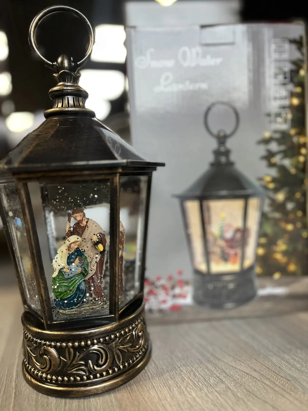 Різдвяна ніч Музичний новорічний ліхтар XMAS WDL 24077A - Зображення 3