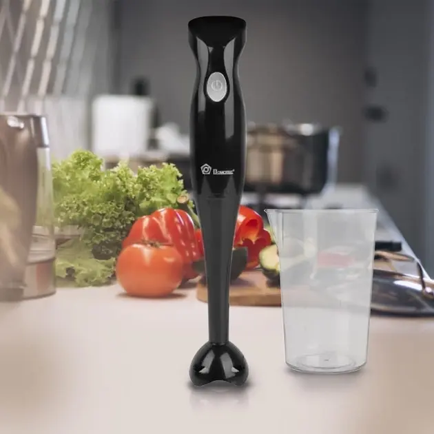 Блендер DOMOTEC MS-5105 (занурювальний, 400Вт, пластик, + склянка) - Зображення 2