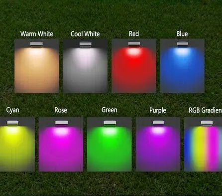 Світильник садовий rgb, вуличний настінний світильник / водонепроникний MULTI - Зображення 4