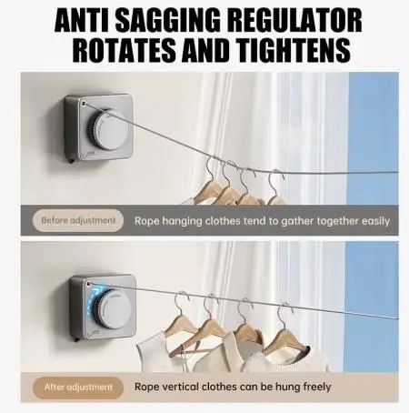 Складна настінна сушарка для білизни - Зображення 2