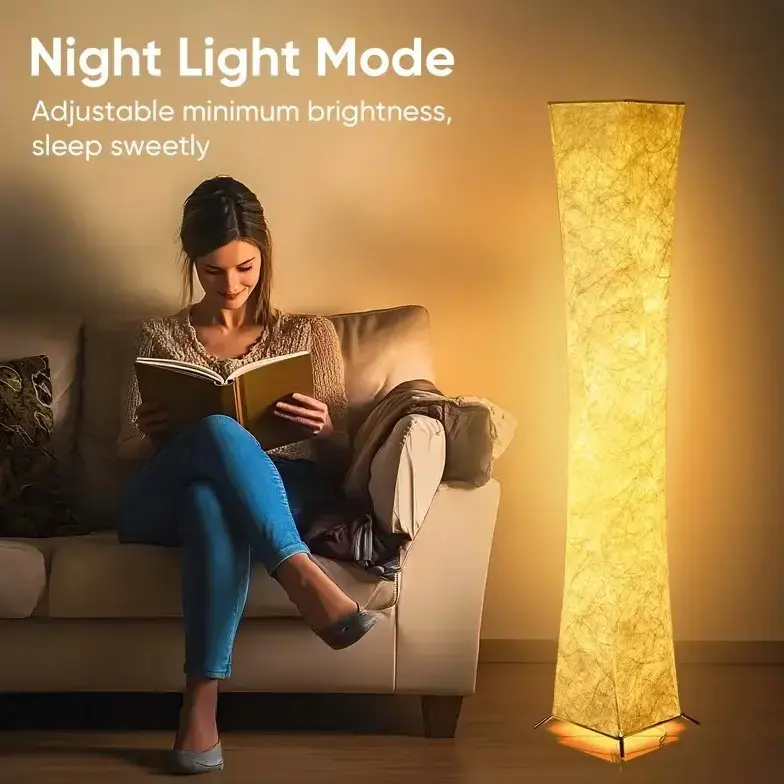 Підлогова лампа з пультом дистанційного керування, 20×20×130 см - Зображення 3