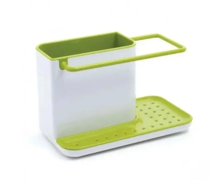 Універсальний органайзер для кухні на раковину 3 в 1 DAILY USE, для щіток, губок, мила та рушників - Зображення 2